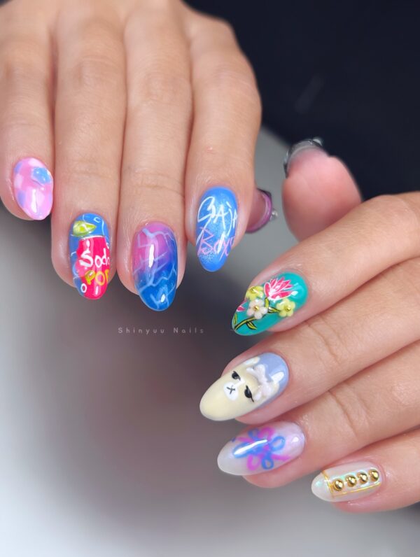 3D KPop Demon Hunter Nails